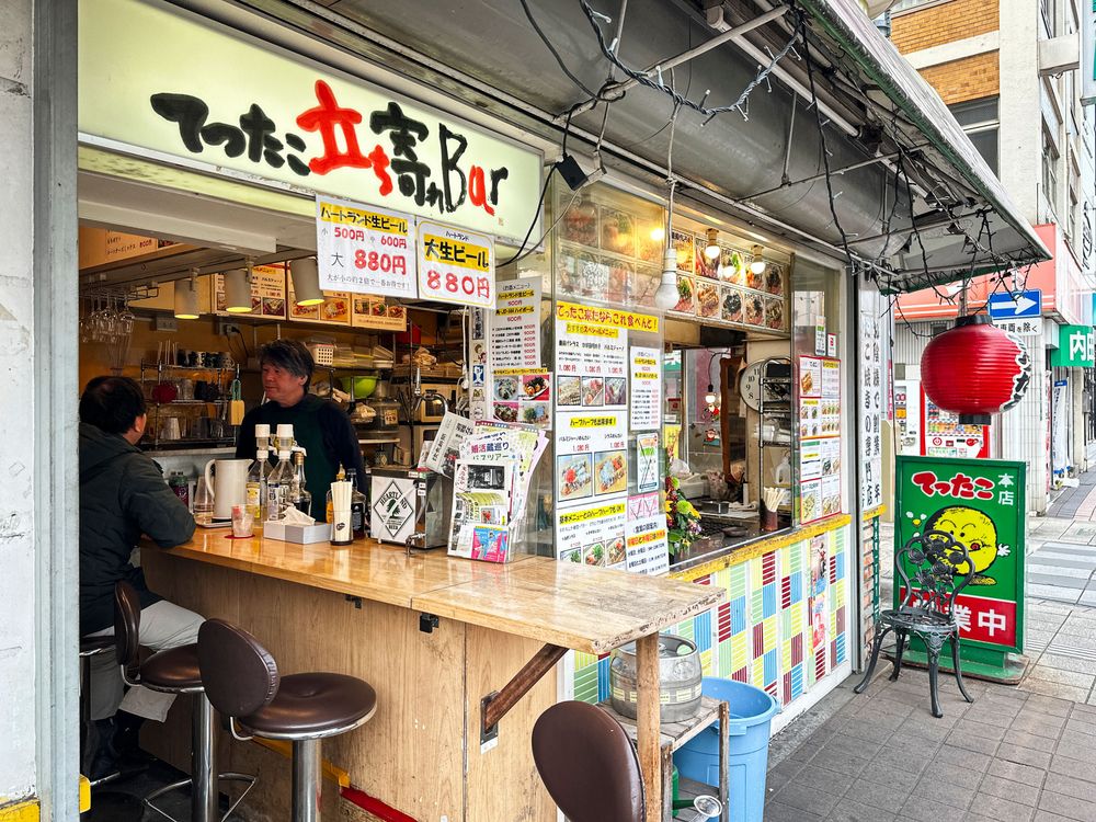 アツアツのたこ焼きで乾杯！
